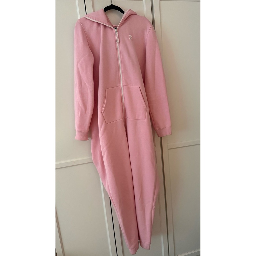 OnePiece Norwegian hooded jumpsuit pink one piece size medium